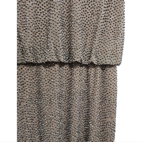 Y2K Cache beaded mesh sleeveless party cocktail evening lined mini dress 6 - Picture 5 of 16